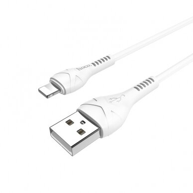 USB kabelis Hoco X37 Cool Power Lightning 1.0m baltas 1
