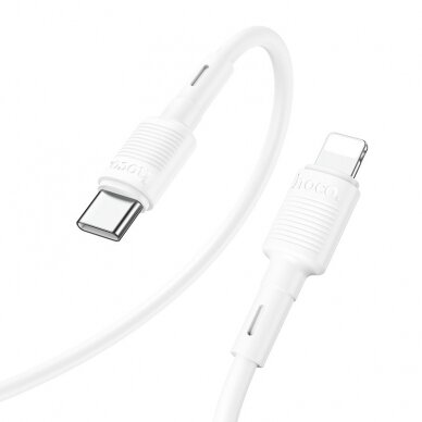 USB kabelis Hoco X83 PD20W Type-C to Lightning 1.0m baltas 2