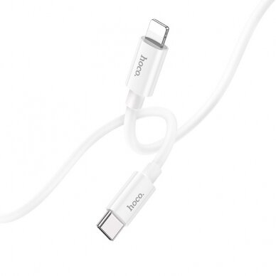 USB kabelis Hoco X87 PD20W Type-C to Lightning 1.0m baltas 1