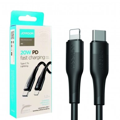 USB kabelis Joyroom S-1224M3 Type-C to Lightning 20W 1.2m juodas 3